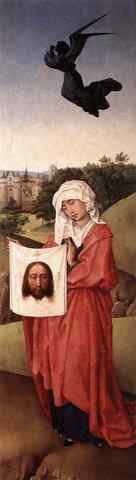Weyden Crucifixion Triptych 5 Right Wing A4 Photo Print