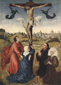 Weyden Crucifixion Triptych central panel A4 Photo Print