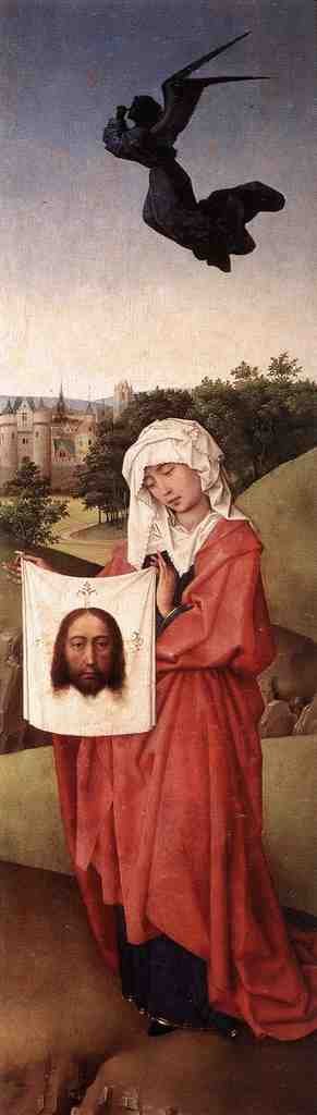 Weyden Crucifixion Triptych right wing A4 Photo Print