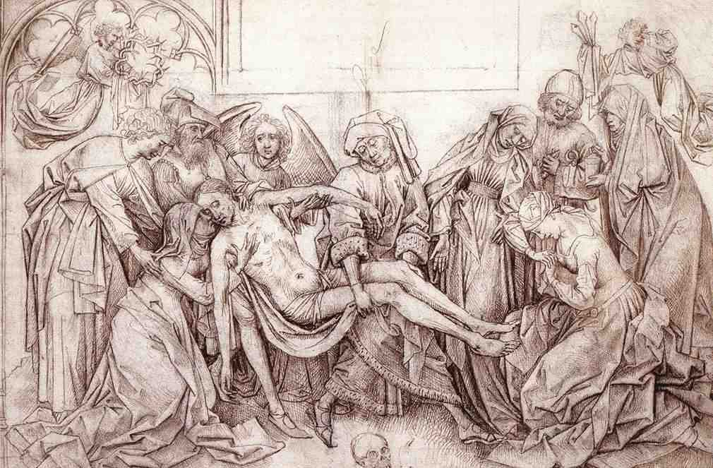 Weyden Descent from the Cross c1460 A4 Photo Print