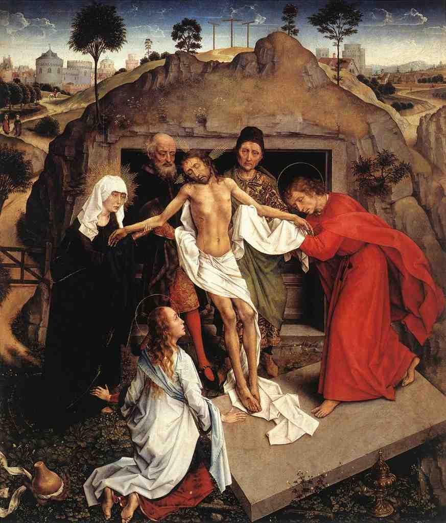 Weyden Entombment of Christ 1450 A4 Photo Print