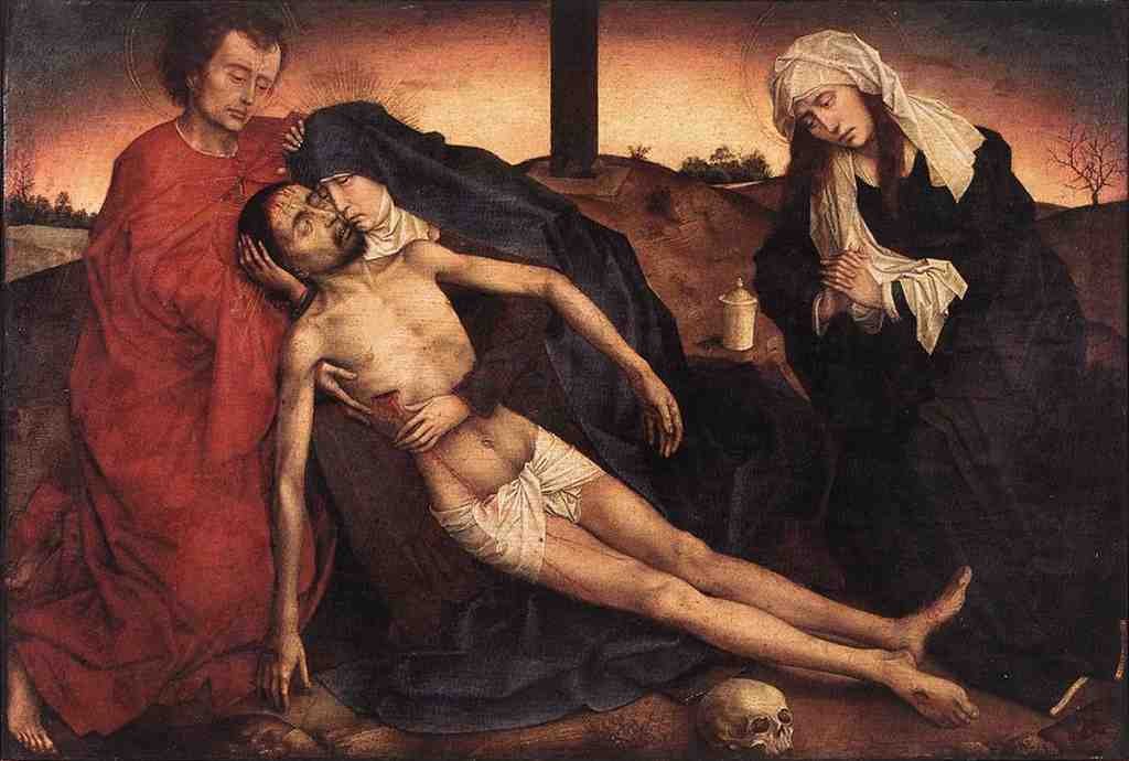 Weyden Lamentation 1441 A4 Photo Print