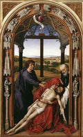 Weyden Miraflores Altarpiece 5 Central Panel A4 Photo Print