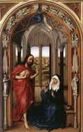 Weyden Miraflores Altarpiece 5 Right Panel A4 Photo Print