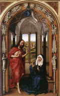 Weyden Miraflores Altarpiece right panel A4 Photo Print