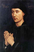 Weyden Portrait Diptych Of Laurent Froimont 5 Right Wing A4 Photo Print