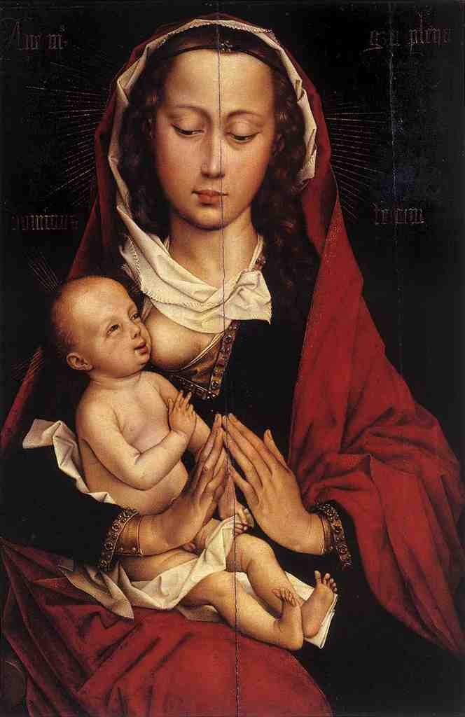 Weyden Portrait Diptych of Laurent Froimont left wing A4 Photo Print
