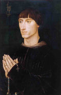 Weyden Portrait Diptych of Philippe de Croy right wing A4 Photo Print