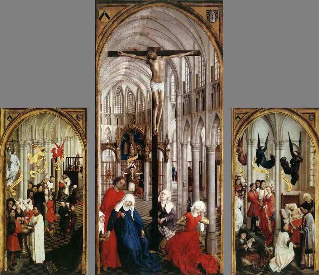 Weyden Seven Sacraments Altarpiece A4 Photo Print