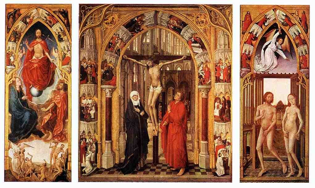 Weyden Triptych of the Redemption A4 Photo Print