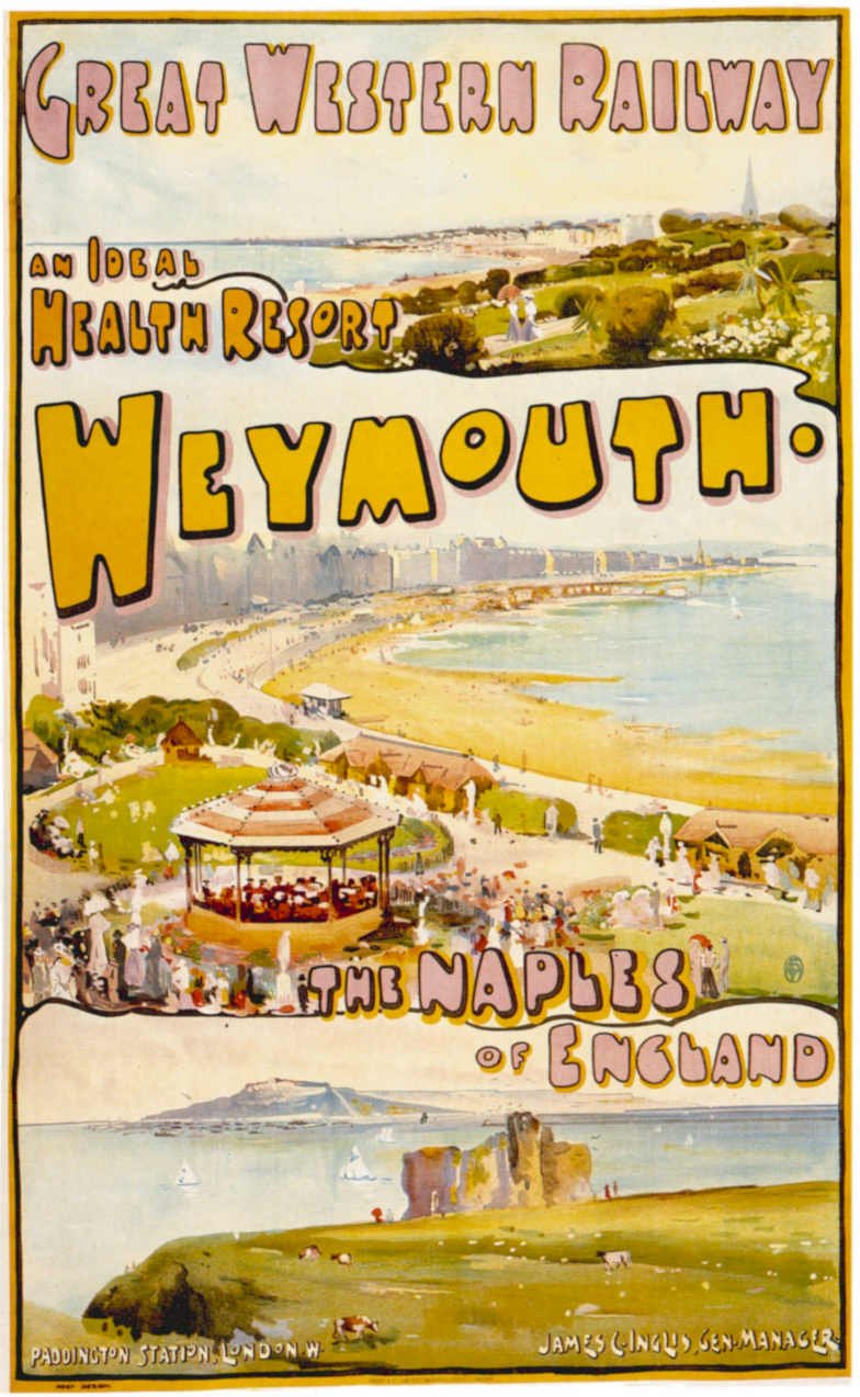 Weymouth Vintage Retro Advert Poster A4 Photo Print