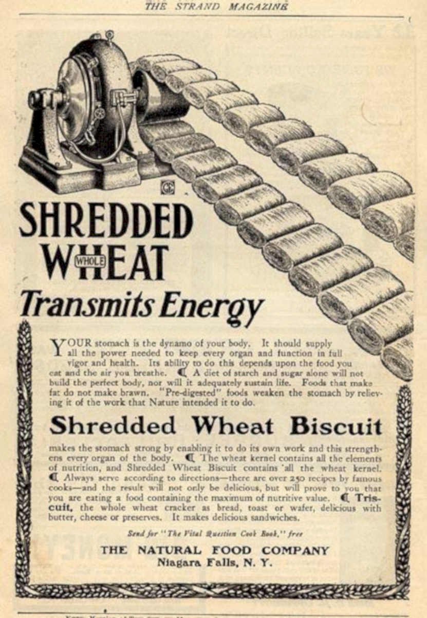 Wheat Crusher Shredded 2 Vintage Retro Advert Ads A4 Photo Print