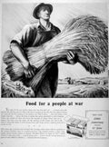 Wheat Farmer Shredded Vintage Retro Advert Ads A4 Photo Print