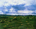 Wheat Fields With Stacks 1988 A4 Photo Print