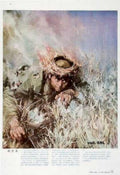 Wheat Soldier Fire Vintage Retro Advert Ads A4 Photo Print