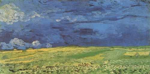 Wheatfield Under Overcast Auvers Sur Oise 1890 A4 Photo Print