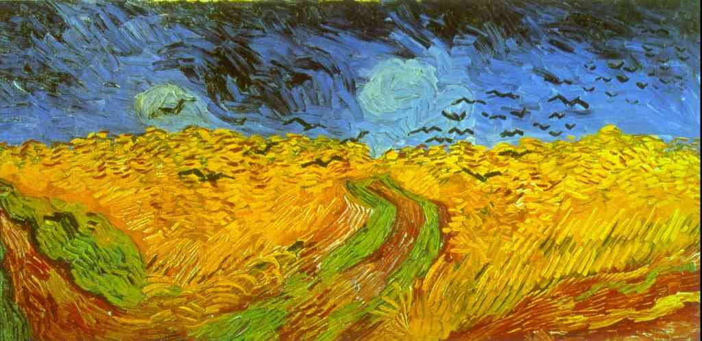 Wheatfield Van Gogh A4 Photo Print