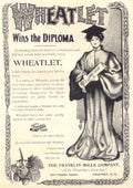 Wheatlet Diploma Franklin 2 Vintage Retro Advert Ads A4 Photo Print