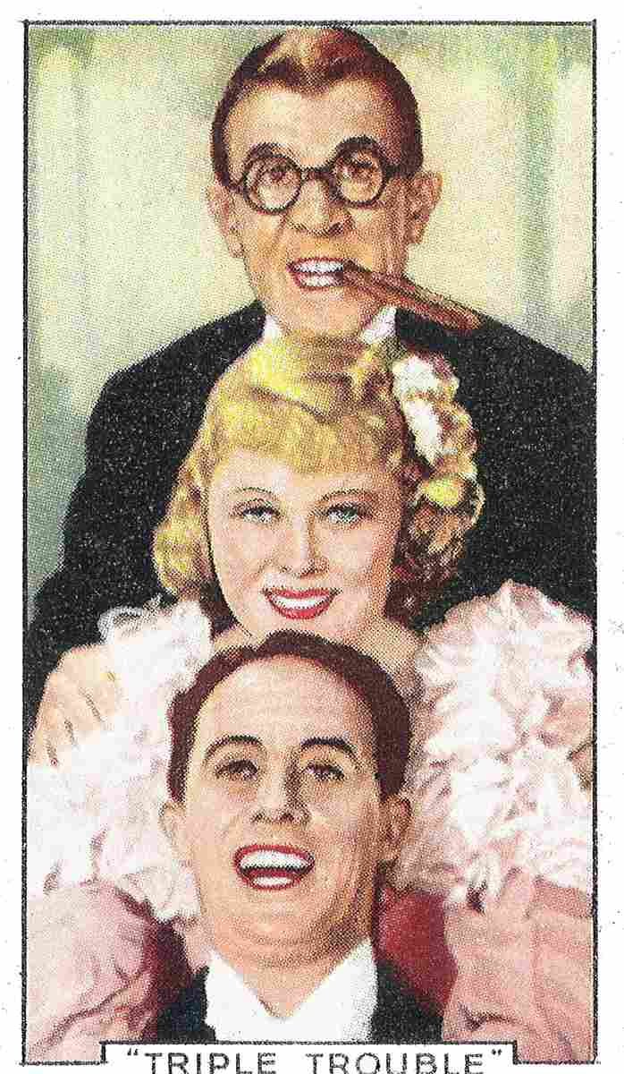 Wheeler & Woolsey Cigarette Card 2 film star poster A4 Photo Print