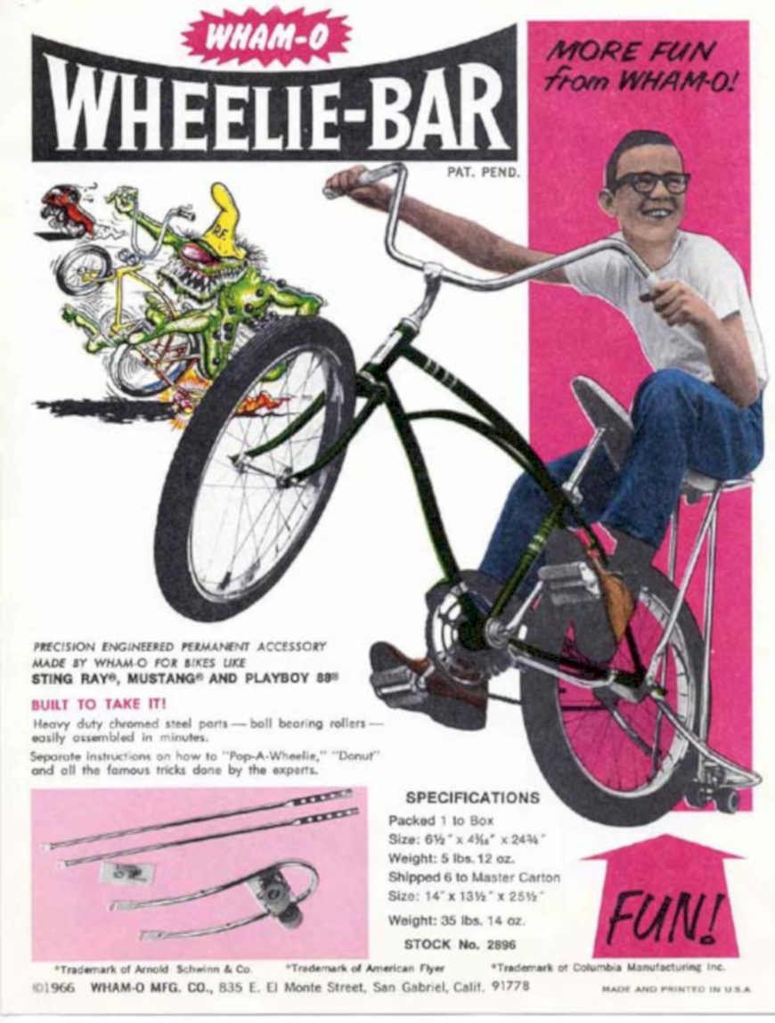 Wheelie Bar Vintage Vintage Retro Advert Ads A4 Photo Print