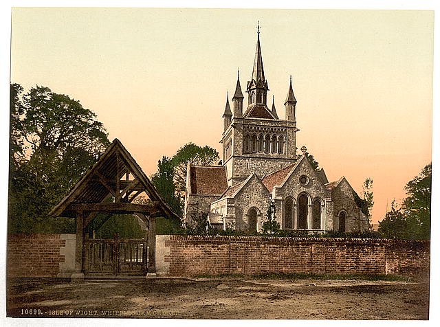 Whippingham Church Isle of Wight Vintage A4 Photo Print