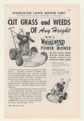 Whirlwind Mower Grass Vintage Retro Advert Ads A4 Photo Print