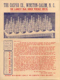 Whiskey Bottles Casper Vintage Retro Advert Ads A4 Photo Print