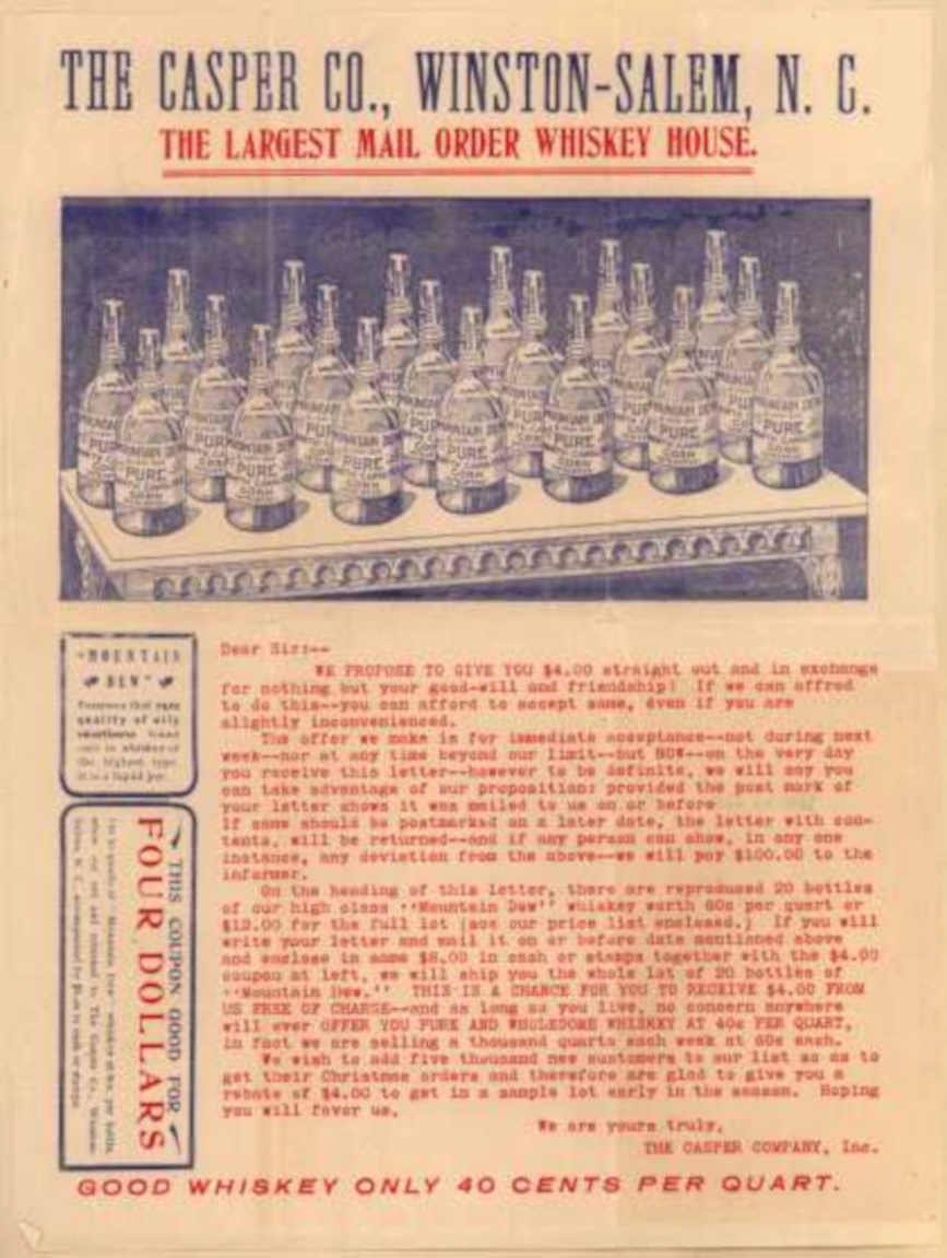 Whiskey Bottles Casper Vintage Retro Advert Ads A4 Photo Print
