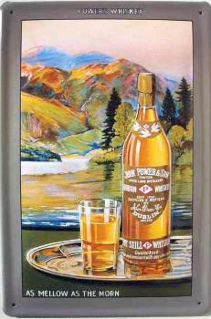 Whiskey Scotch Power Vintage Retro Advert Ads A4 Photo Print