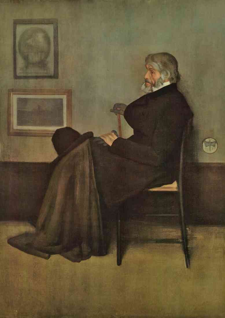 Whistler James 1834 1903 History of Painting 1900 Thomas Carlyle USE A4 Photo Print