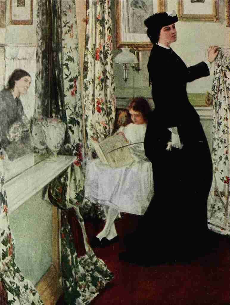 Whistler James Scribners 62 1917 The Music Room Harmony in Green & Rose A4 Photo Print