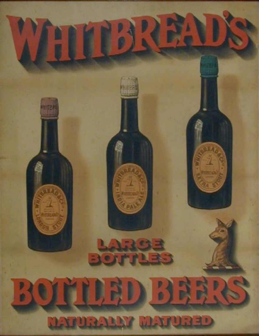 Whitbread Bottles Beers 2 Vintage Retro Advert Ads A4 Photo Print