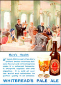 Whitbread Pale Ale 2 1930s Vintage Retro Advert Poster