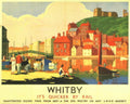 Whitby Coast Rail 1930s Vintage Retro Advert Poster