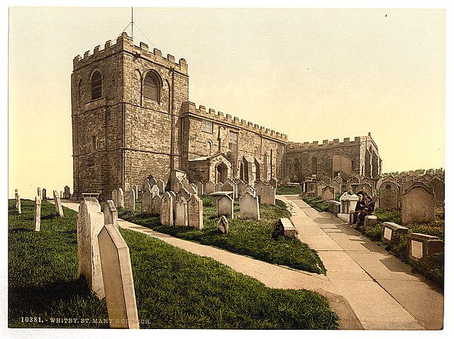 Whitby St Marys Church Yorkshire Vintage A4 Photo Print
