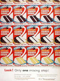 White Cake Mix Vintage Retro Advert Ads A4 Photo Print