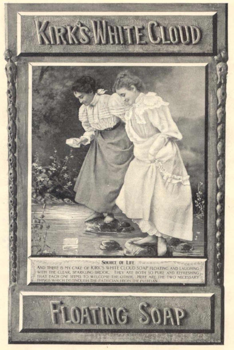 White Cloud Soap 4 Vintage Retro Advert Ads A4 Photo Print