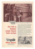 White Diesel Engines Vintage Retro Advert Ads A4 Photo Print