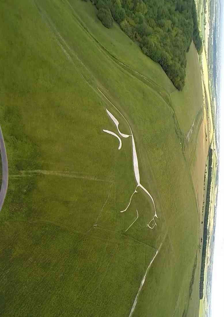 White Horse Hill And Vale Near Uffington A4 Photo Print
