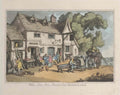 White Lion Inn GB Cartoon Vintage Retro Advert Poster