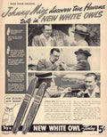 White Owl Mize 3 Vintage Retro Advert Ads A4 Photo Print