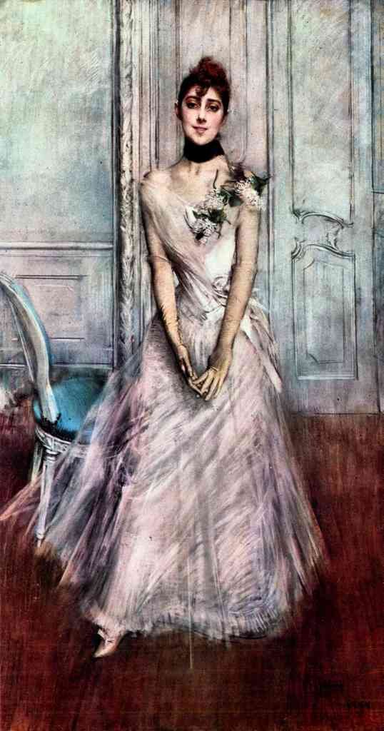 White Pastel Picture Giovanni Boldini Impressionism European A4 Photo Print