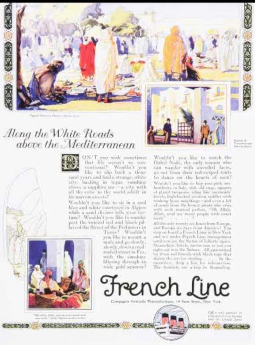 White Roads Mediterranean Vintage Retro Advert Ads A4 Photo Print