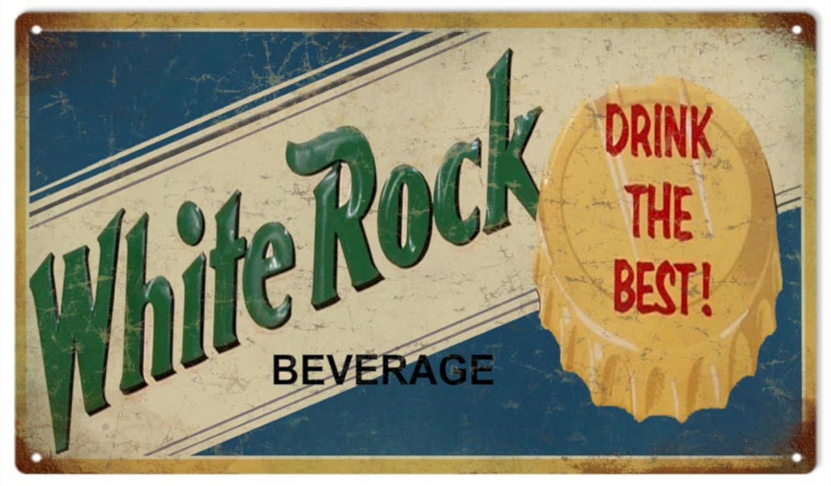 White Rock Beverage Vintage Retro Advert Ads A4 Photo Print