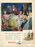 White Rock Dinner 1940s Vintage Retro Advert Poster