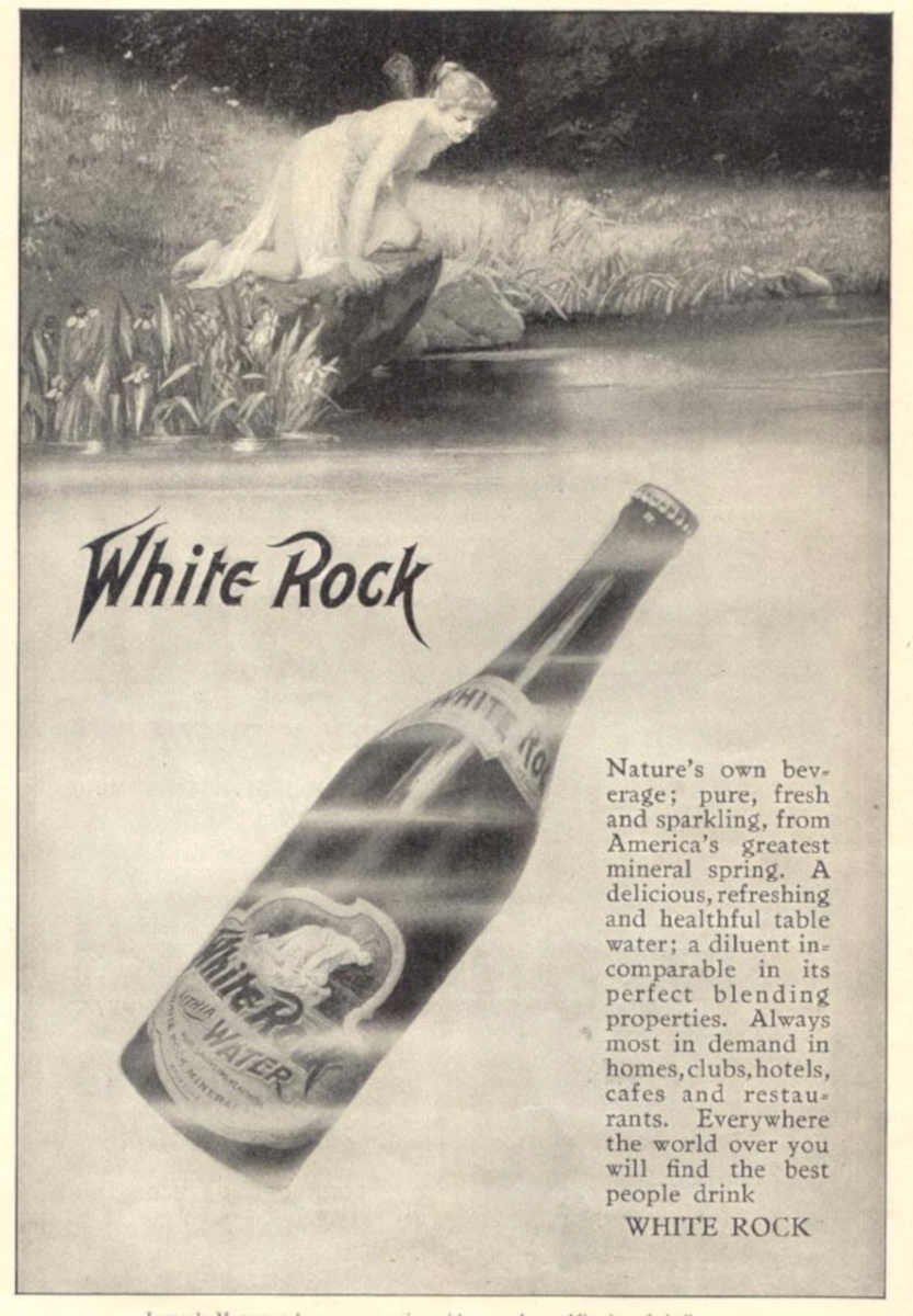 White Rock Water 1 Vintage Retro Advert Ads A4 Photo Print
