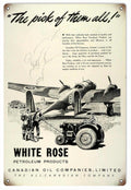 White Rose Jeep Vintage Retro Advert Ads A4 Photo Print
