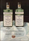 White Satin Gin 2 Vintage Retro Advert Ads A4 Photo Print
