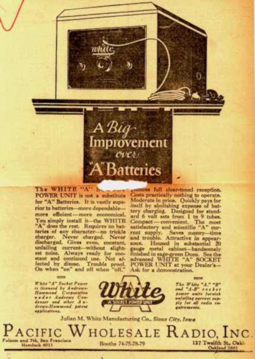 White Socket Power Vintage Retro Advert Ads A4 Photo Print