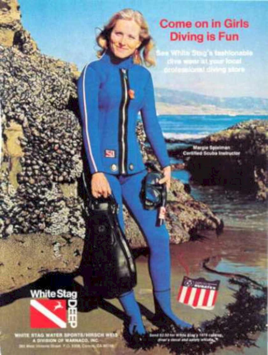 White Stag Diving Vintage Retro Advert Ads A4 Photo Print